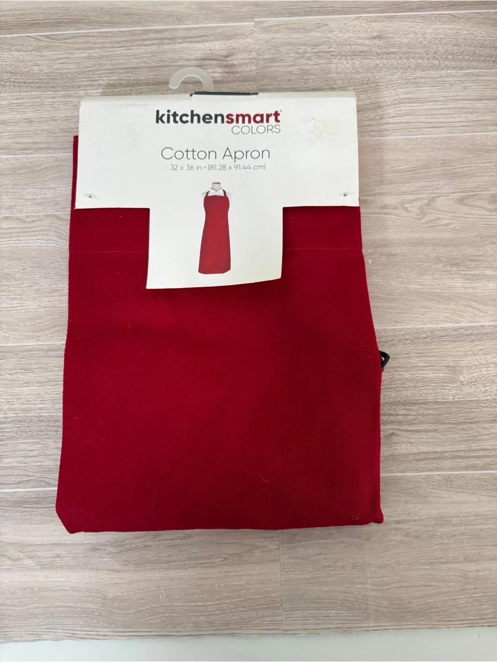 Kitchen Smart Red Adjustable Cotton Apron